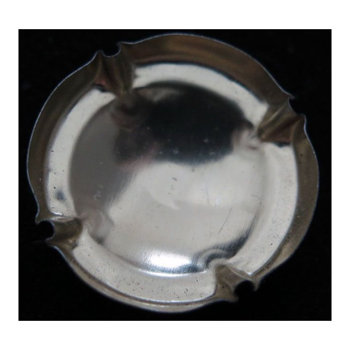 Capsule Muselet de champagne Pougeoise Charles n°3 bleu métallisé et or