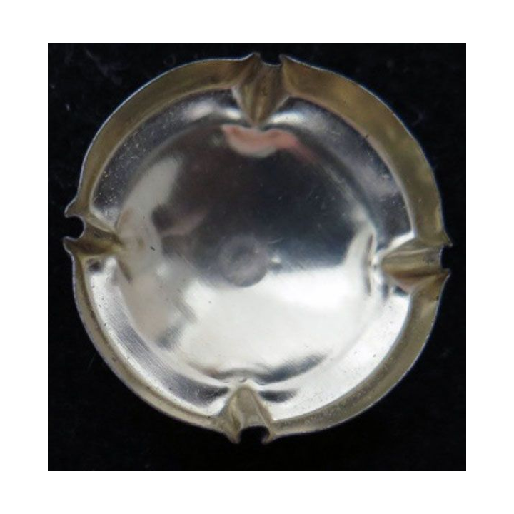 Capsule Muselet de champagne Pougeoise Charles n°3 bleu métallisé et or
