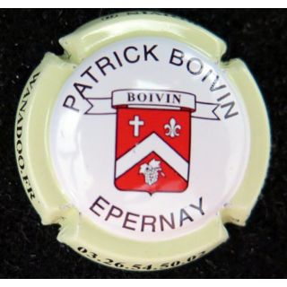 Capsule Muselet de bouteille de champagne Patrick Boivin crème 