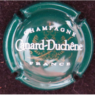 Capsule Muselet de champagne Canard Duchêne n° 75 vert grandes lettres