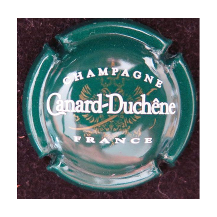 Capsule Muselet de champagne Canard Duchêne n° 75 vert grandes lettres