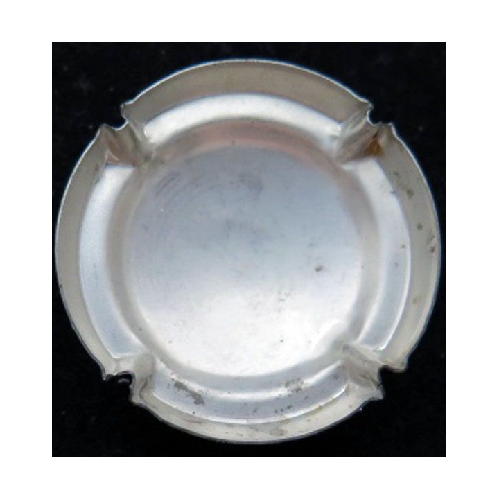Capsule Muselet de champagne Tissier-Diogène n° 8a fond crème ctr argent