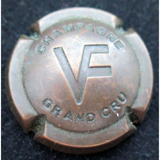 Capsule Muselet de bouteille de champagne Varnier-Fannière estampée vieux bronze Grand Cru