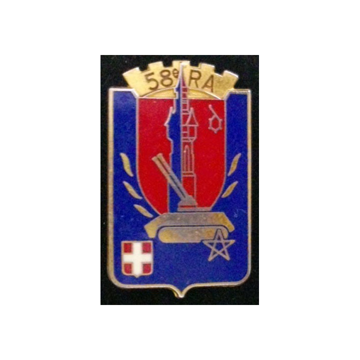 58° RA : 58° RÉGIMENT DARTILLERIE
