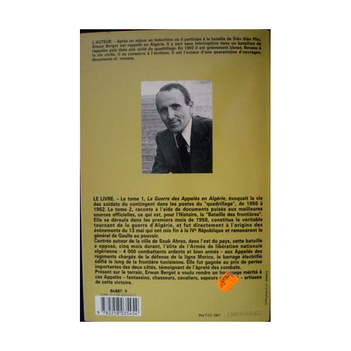 Guerre des Appelés en Algérie, tome 2 écrit par Erwan Bergot aux éditions Presses de la Cité - 0448