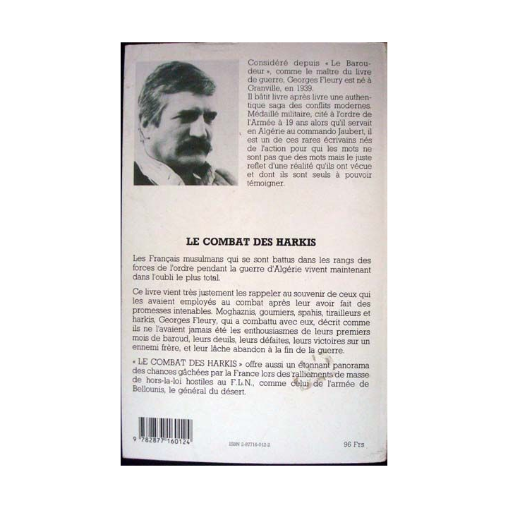 Le combat des Harkis écrit par Georges Fleury aux éditions les 7 vents - 0456
