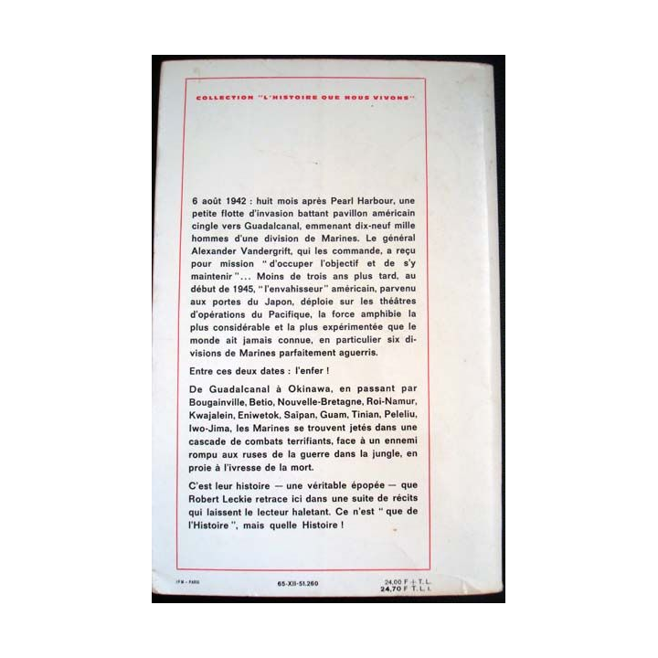 Les Marines dans la guerre du Pacifique (1942-1945) écrit par Robert Leckie aux éditions Robert Laffont - 0550