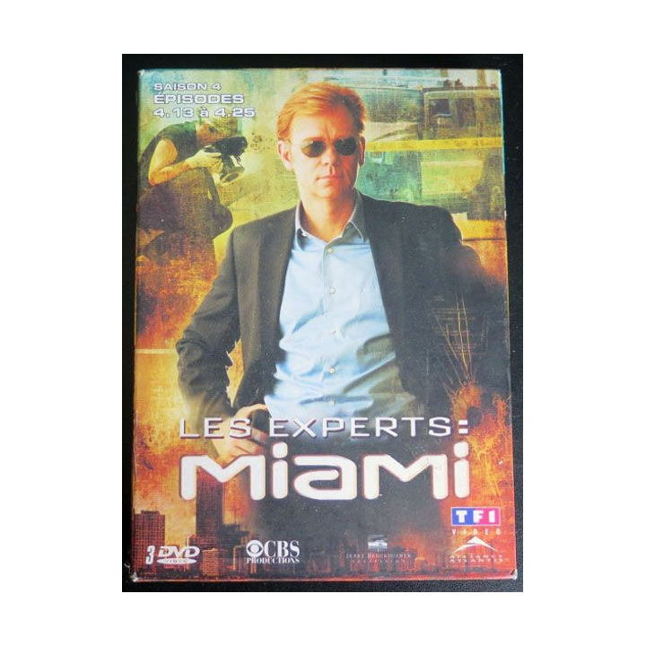 DVD : LES EXPERTS MIAMI Saison 4 (épisodes 4.13 à 4.25 3 DVD)