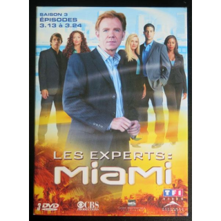 DVD : LES EXPERTS MIAMI Saison 3 (épisodes 3.13 à 3.24 3 DVD)