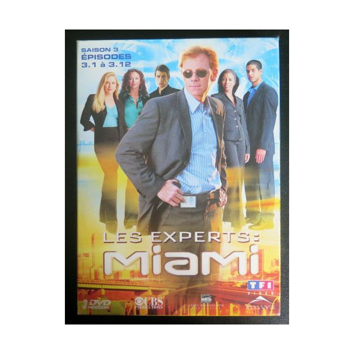 DVD : LES EXPERTS MIAMI Saison 3 (épisodes 3.1 à 3.12 3 DVD) 