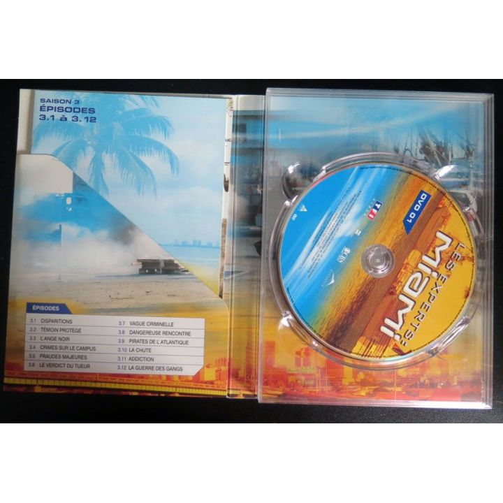 DVD : LES EXPERTS MIAMI Saison 3 (épisodes 3.1 à 3.12 3 DVD) 