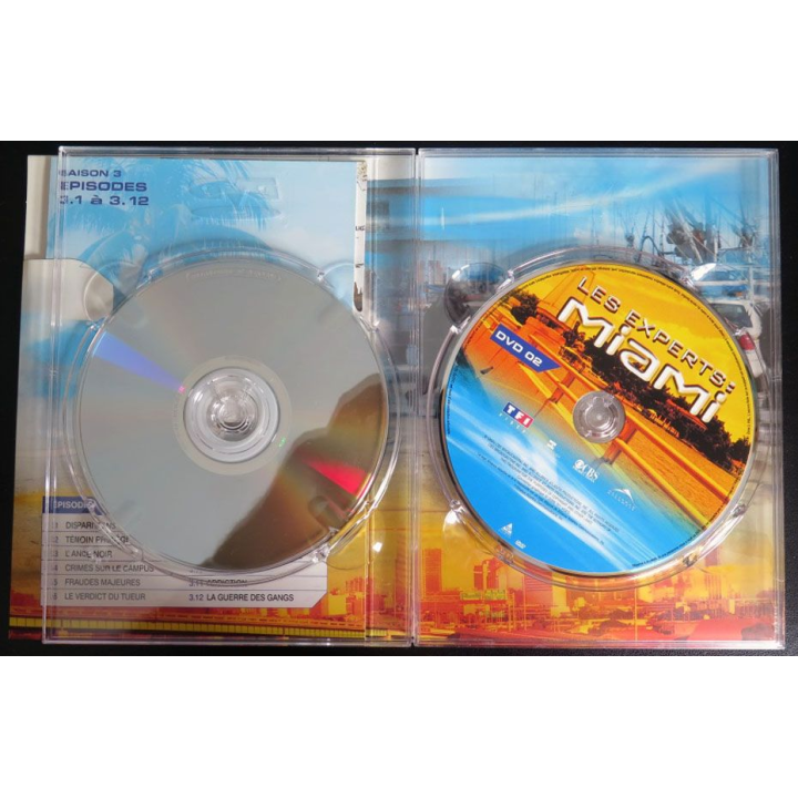 DVD : LES EXPERTS MIAMI Saison 3 (épisodes 3.1 à 3.12 3 DVD) 