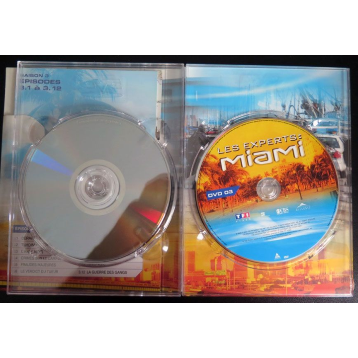 DVD : LES EXPERTS MIAMI Saison 3 (épisodes 3.1 à 3.12 3 DVD) 
