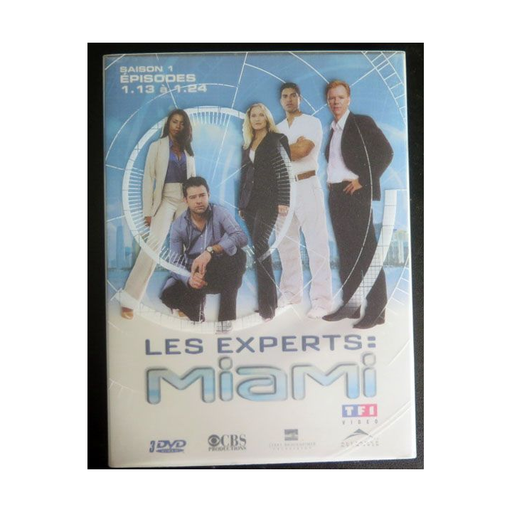 DVD : LES EXPERTS MIAMI Saison 1 (épisodes 1.13 à 1.24 3 DVD)
