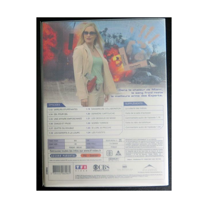 DVD : LES EXPERTS MIAMI Saison 1 (épisodes 1.13 à 1.24 3 DVD)