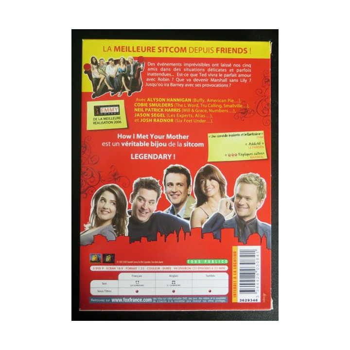 DVD : How I met your mother comment je l'ai rencontré saison 2