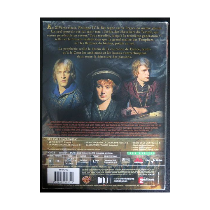 DVD : Les Rois Maudits avec Jeanne Moreau et Philippe (3 DVD)