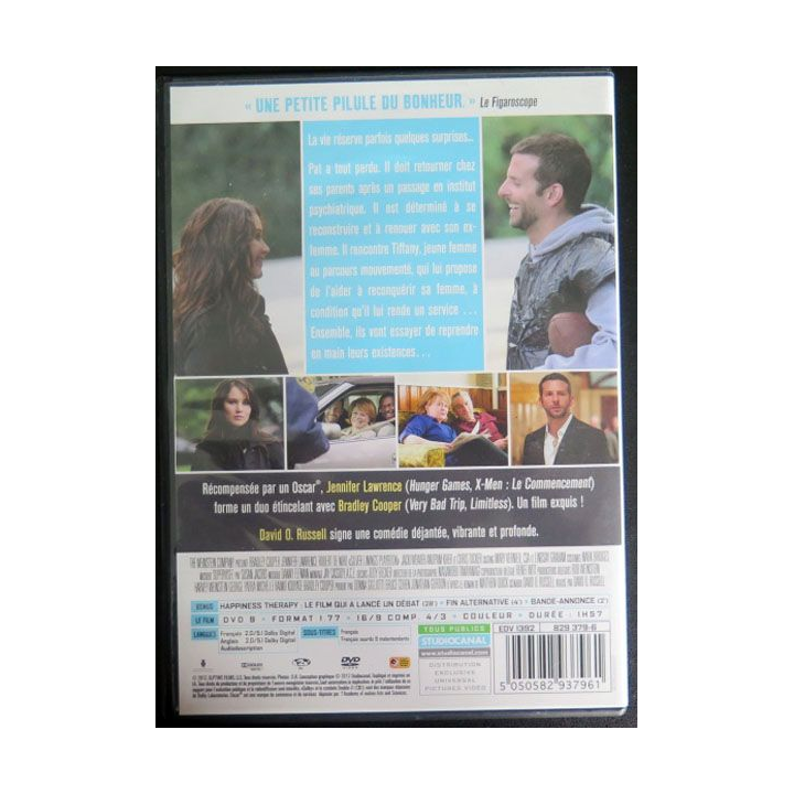 DVD : Happiness therapy avec Robert de Niro