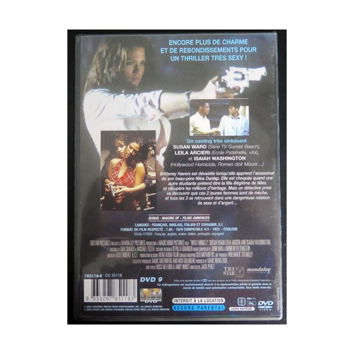 DVD : Sexcrimes 2 avec Isaiah Washington, Leila Arcieri et Susan Ward