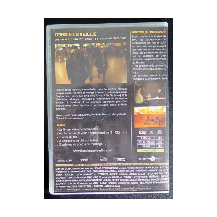 DVD : Demain la veille de Julien Lecat et Sylvain Pioutaz