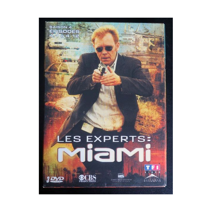 DVD : Les Experts Miami saison 4 (épisodes 4.1 à 4.12 3 DVD)