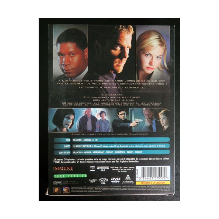 DVD : 24 heures chrono l'intégrale de la saison 2 7 DVD 