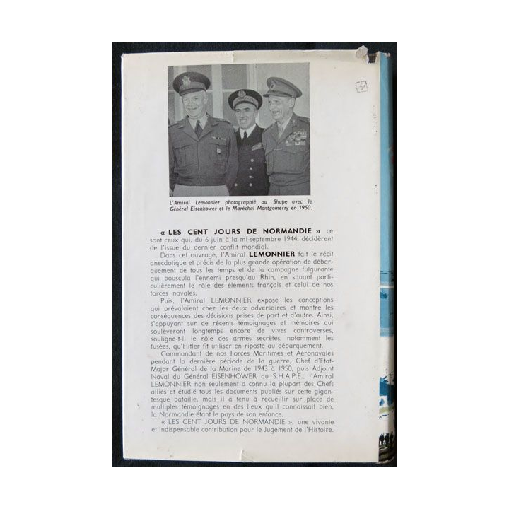 Les 100 jours de Normandie écrit par l'Amiral Lemonnier aux éditions France Empire - F001