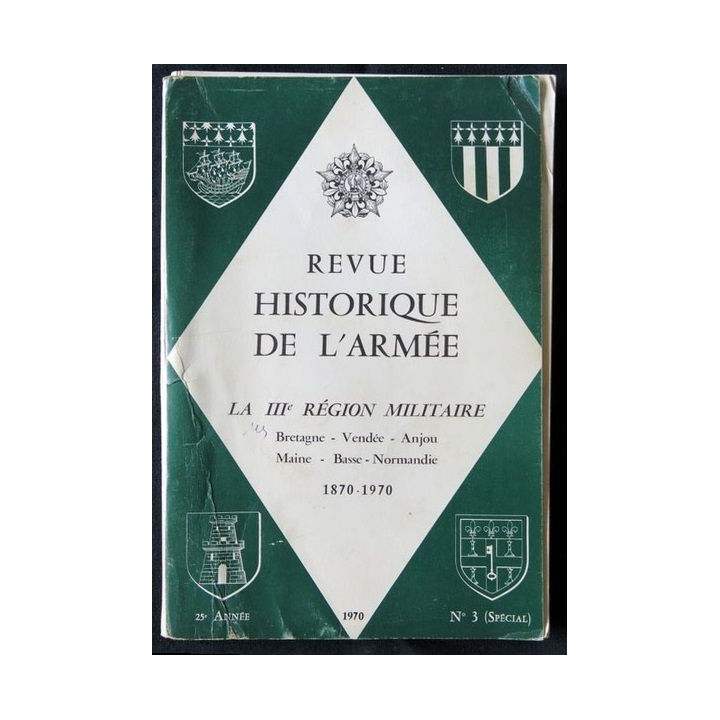 Revue historique de l'armée - 3° région militaire 1870-1970 - F001