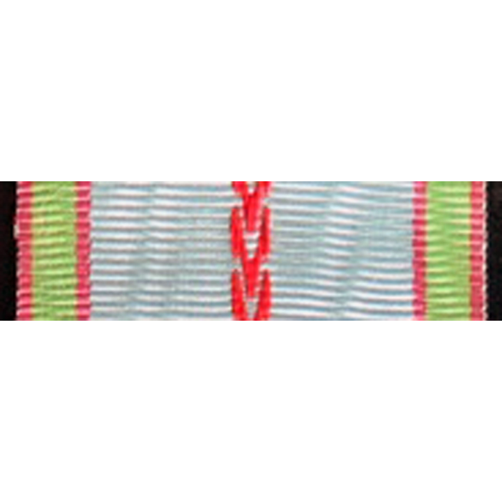 FRANCE : ruban de la médaille commémorative de la guerre 1939-1945