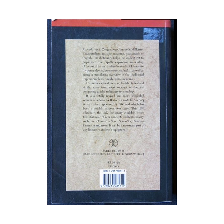 Literary Terms écrit par Karl Bekson aux éditions André Deutsch - F001
