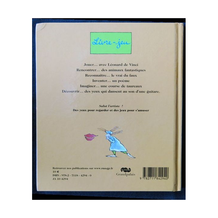 L'art de Léonard (Livre jeux) écrit par Sylvie Girardet aux éditions Musée en herbe rmn Grand Palais - F001