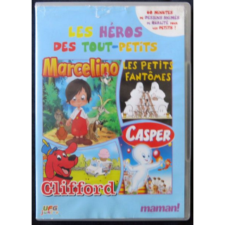 DVD :  Les Héros des tout-petits : Marcelino, les petits fantômes, Casper,Clifford, dessin animé - F001