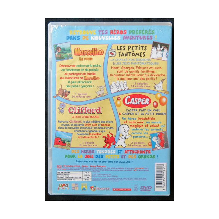 DVD :  Les Héros des tout-petits : Marcelino, les petits fantômes, Casper,Clifford, dessin animé - F001