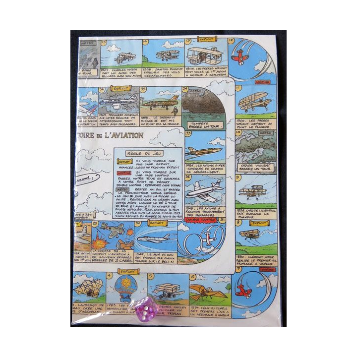 Jeu de l'oie Air Inter l'histoire de l'aviation (neuf sous blister) Editions Tyco