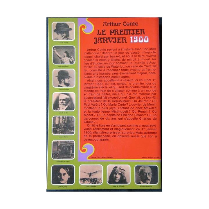 Le premier janvier 1900 écrit par Athur Conte aux éditions Plon - F002