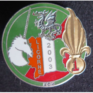 1° RE 4° compagnie 1° régiment étranger Licorne 2003  Ségalen n° 150