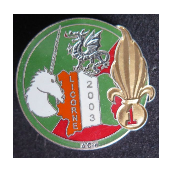 1° RE 4° compagnie 1° régiment étranger Licorne 2003  Ségalen n° 150