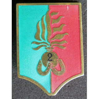2° REI compagnie montée du 2° régiment étranger d'infanterie vert et rouge