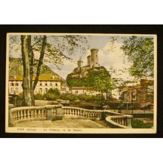 FOIX - LE CHÂTEAU VU DU SQUARE