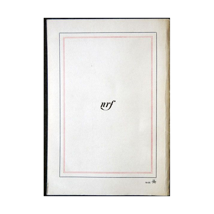 Grand canal écrit par Frantz André Burguet aux éditions Gallimard - F002
