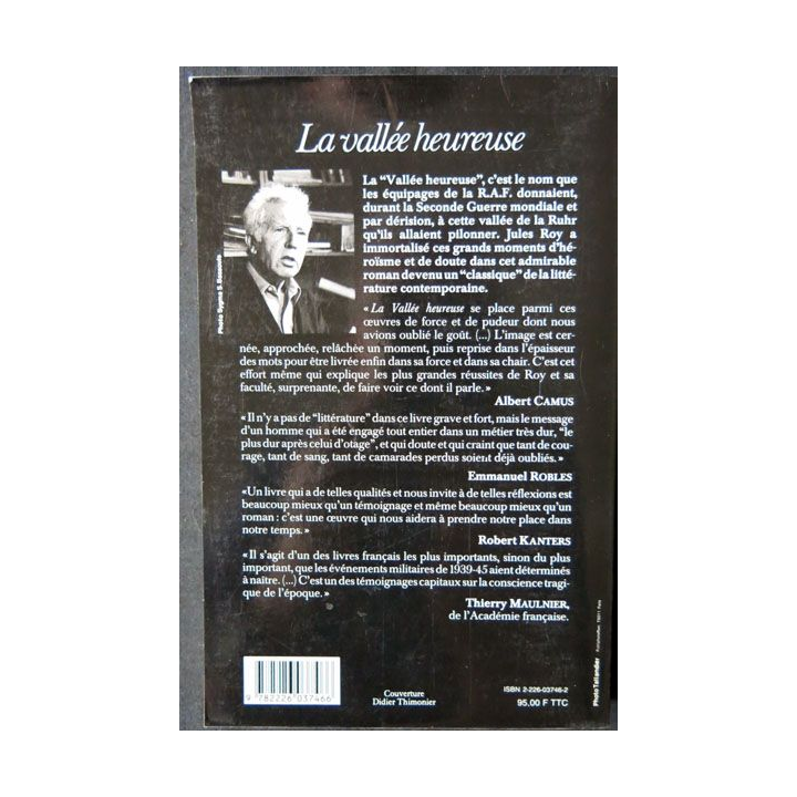 La vallée heureuse écrit par Jules Roy aux éditions Albin Michel - F002