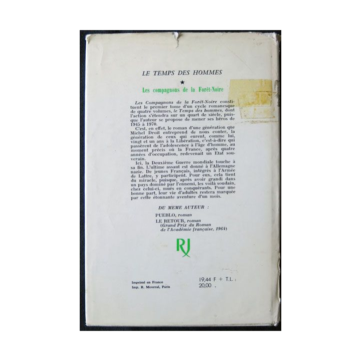 Rendez l'argent écrit par Jean Montaldo aux éditions Albin Michel - F002