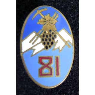 81° RIA insigne miniature  81° régiment d'infanterie alpine Drago