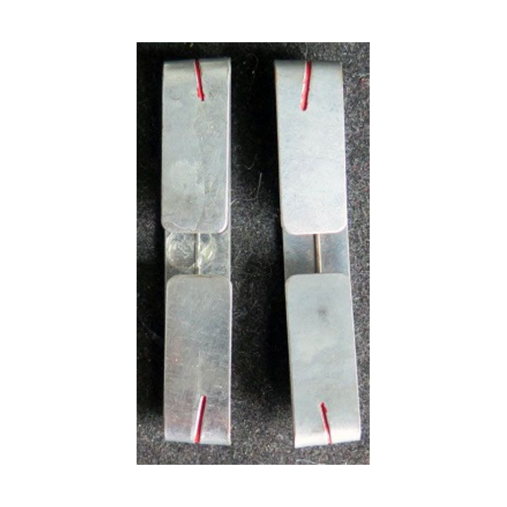 Paire de galons métalliques d'adjudant