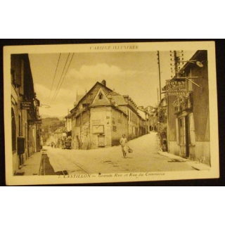 CASTILLON - GRANDE RUE ET RUE DU COMMERCE