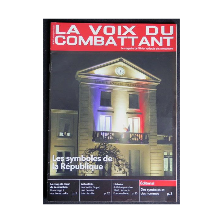 LA VOIX DU COMBATTANT n°1817  sur les symboliques de la République 