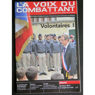 LA VOIX DU COMBATTANT n°1811 janvier 2016 sur les volontaires 