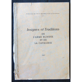 Insignes et traditions de l'ABC de 1947 édité par la direction de l'arme blindée cavalerie - F003