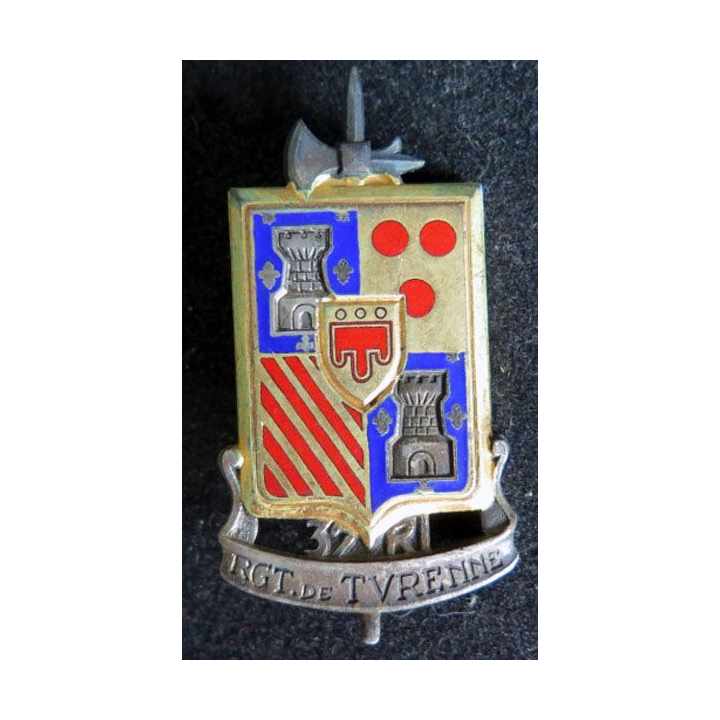 37° RI : 37° régiment d'infanterie RI H. 674 tour hallebarde TURENNE
