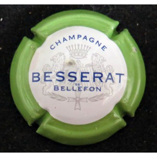 Capsule Muselet de champagne Besserat Bellefon n° 31 vert pâle 32 mm